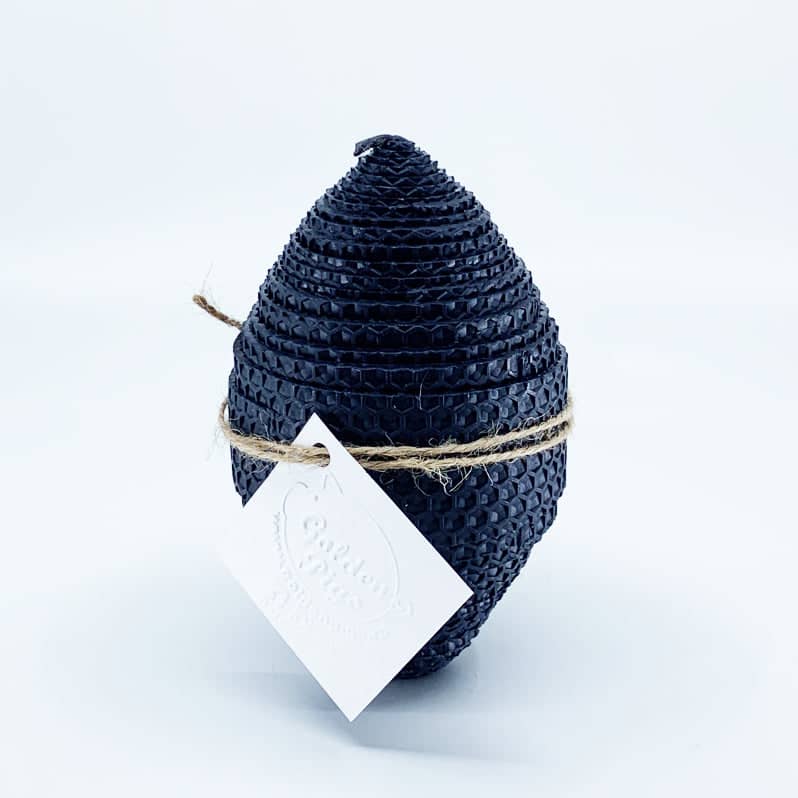 Natural bee wax handmade egg shape candle H14-0