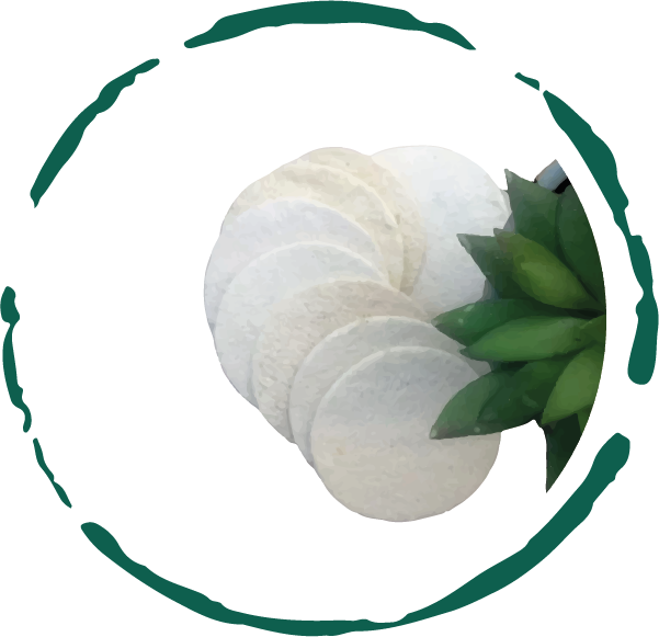 10-Pack Natural Loofah Pads-0