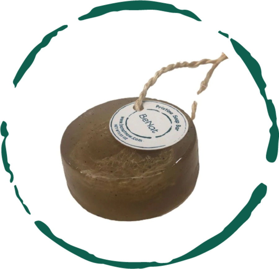 Pristine Soap Bar. Green Clay, Bamboo, and Green Tea.-0