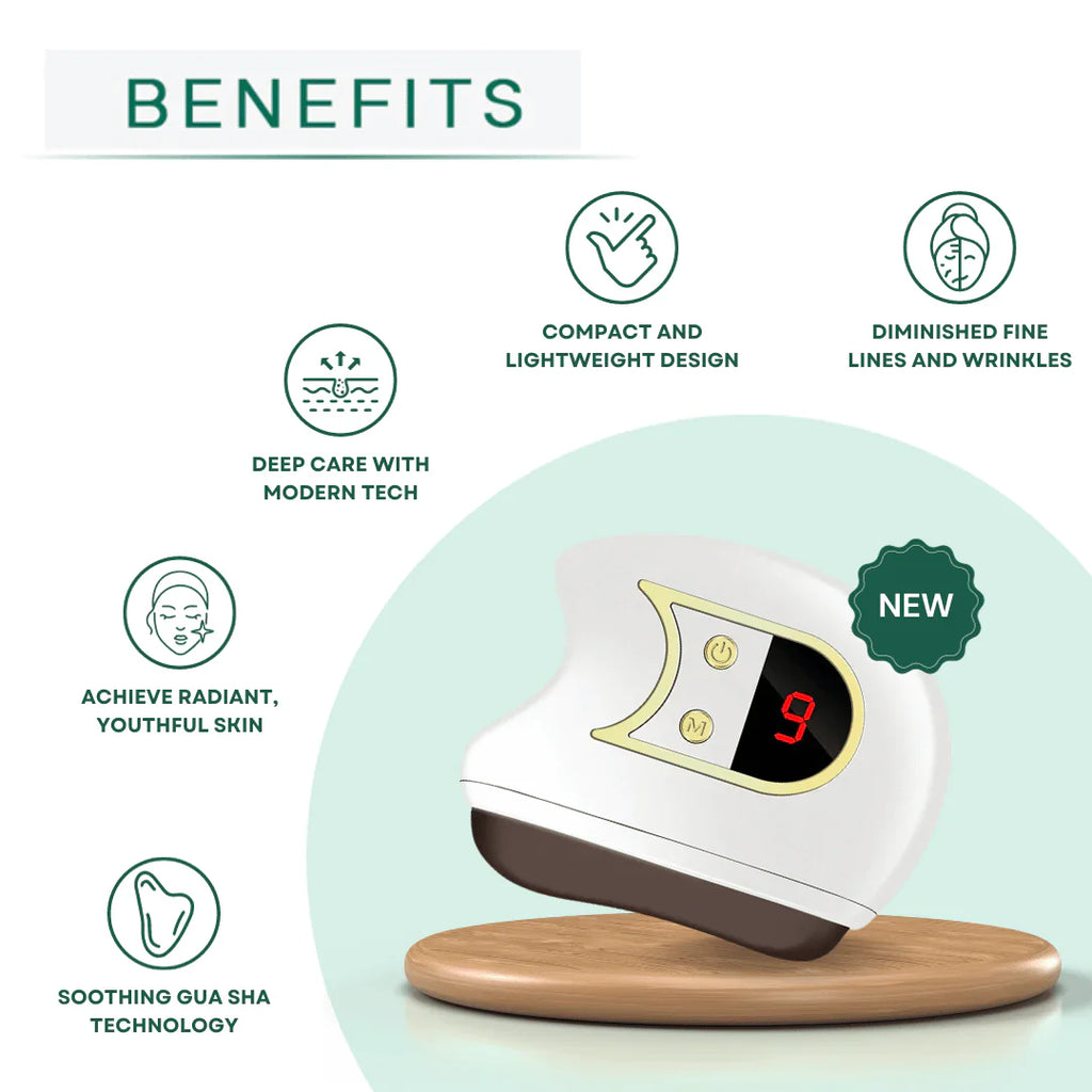 Lift, Sculpt & Glow Toolkit -Set of 3 LED Therapy, Electric Gua Sha & Microcurrent Toning Device for Radiant Skin-3