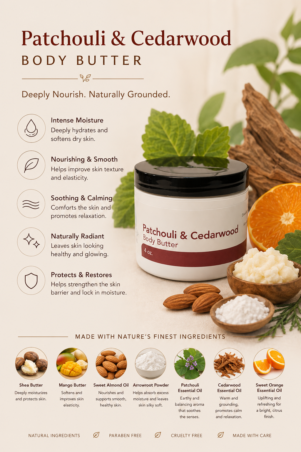Patchouli & Cedarwood Body Butter-1