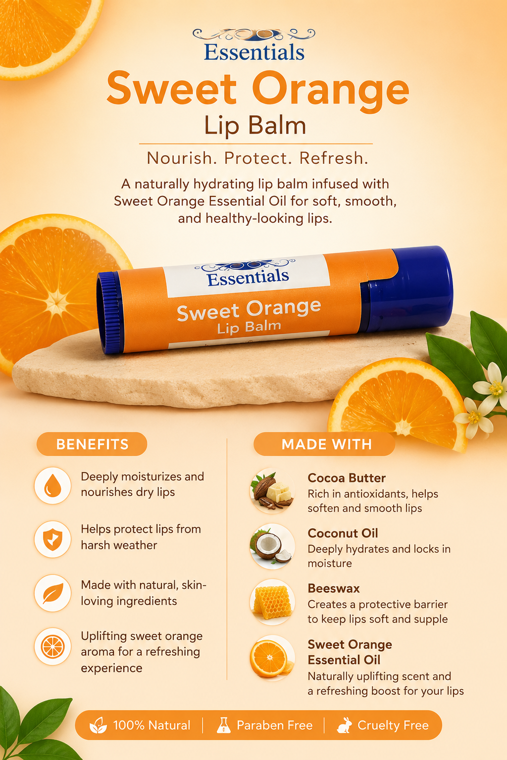 Sweet Orange Lip Balm-1