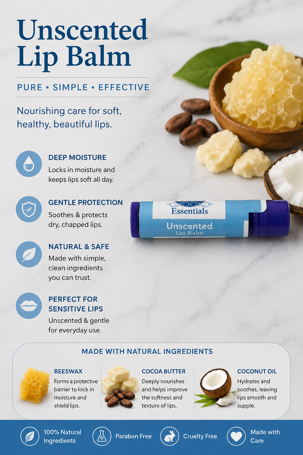 Unscented Lip Balm-1