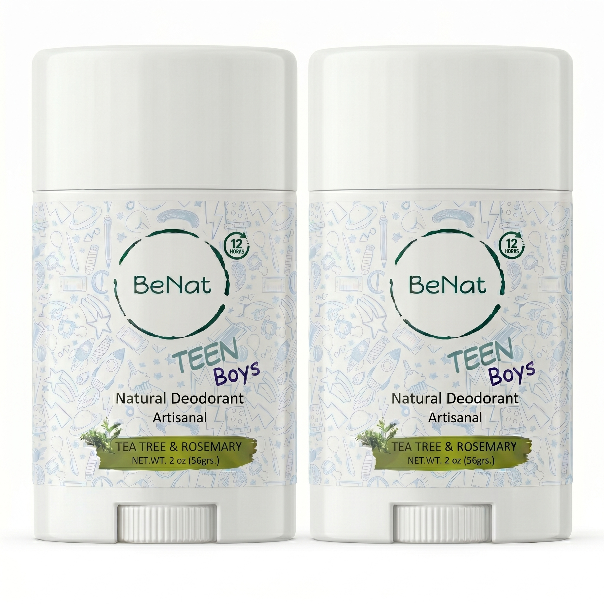 2-Pack all-Natural Deodorants for Kids & Teens-7