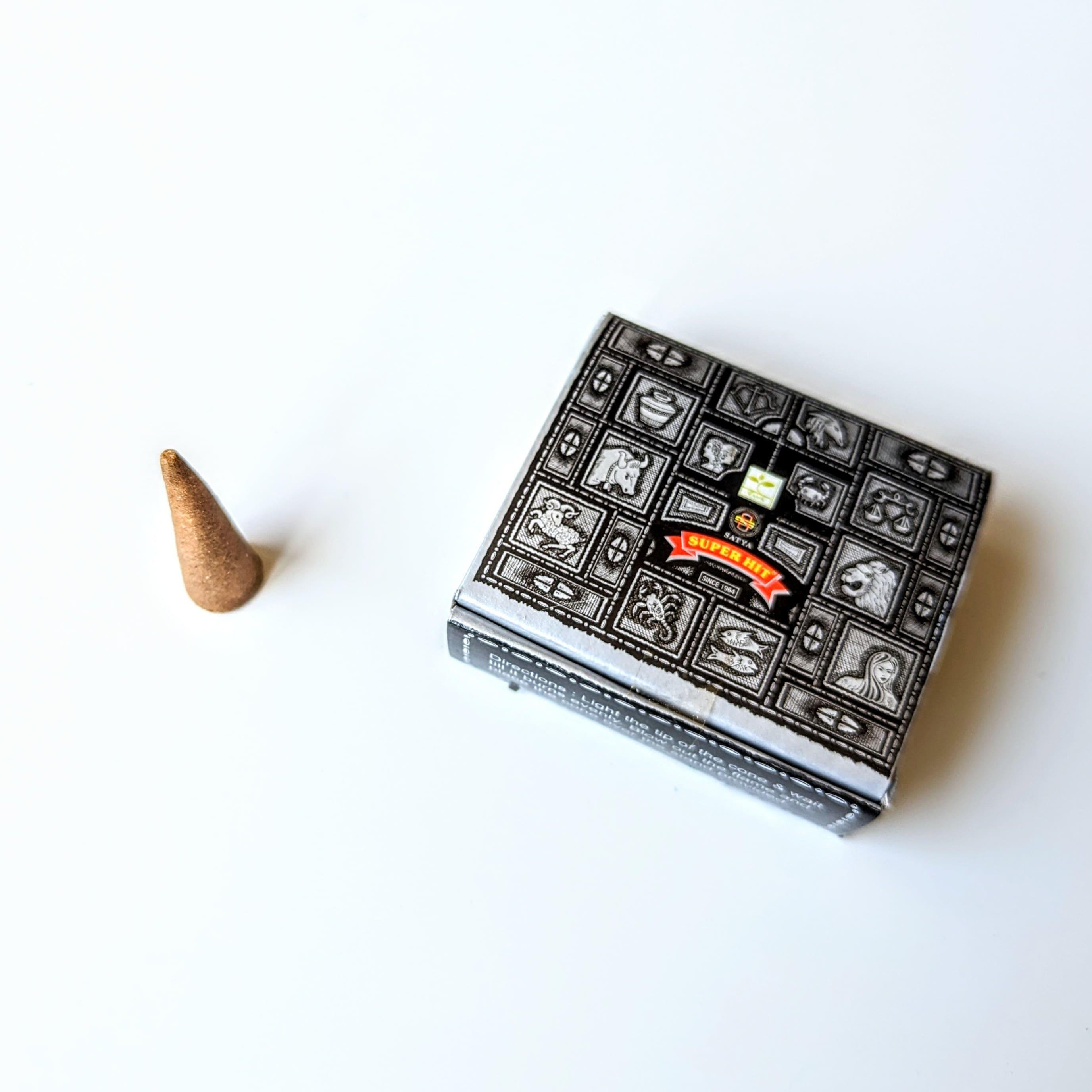 Super Hit Incense - Satya | Box of 12 cones including holder-0