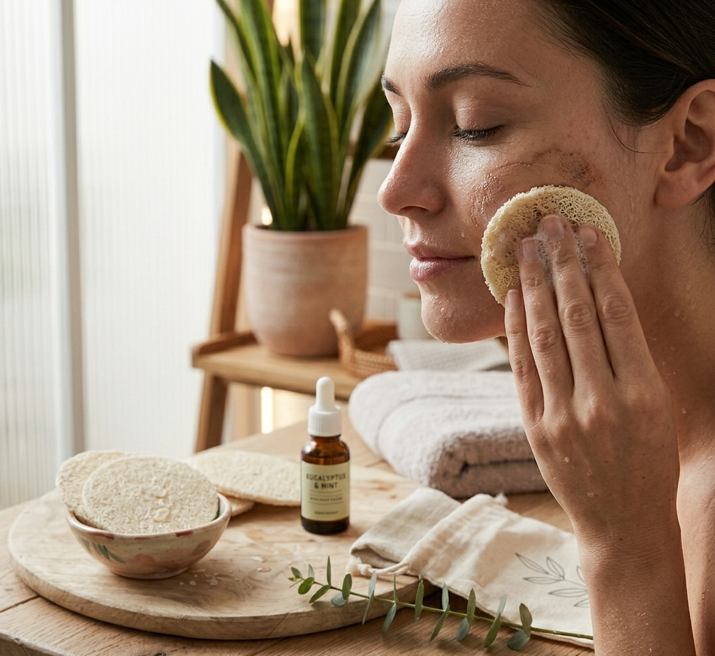 10-Pack Natural Loofah Pads-1